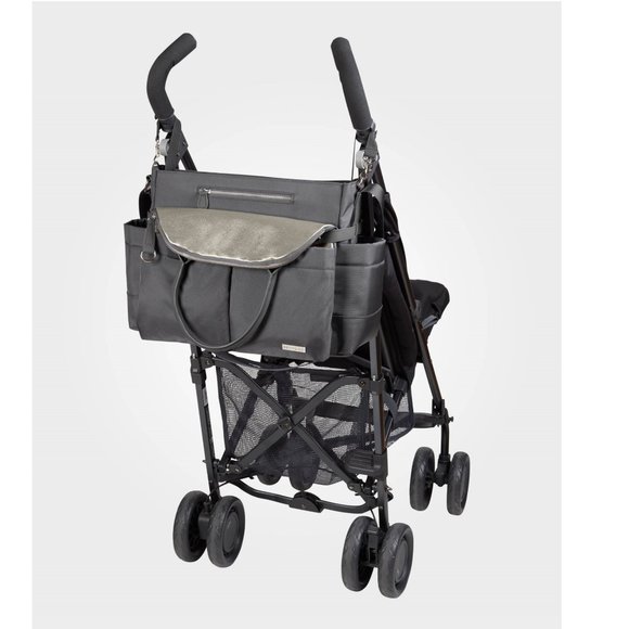 Chelsea Downtown Chic Diaper Bag, Charcoal Shimmer - Picture 4 of 4